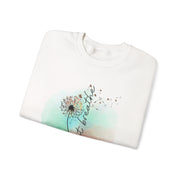 'Just Breathe' Dandelion Watercolor Comfort — Crewneck Sweatshirt