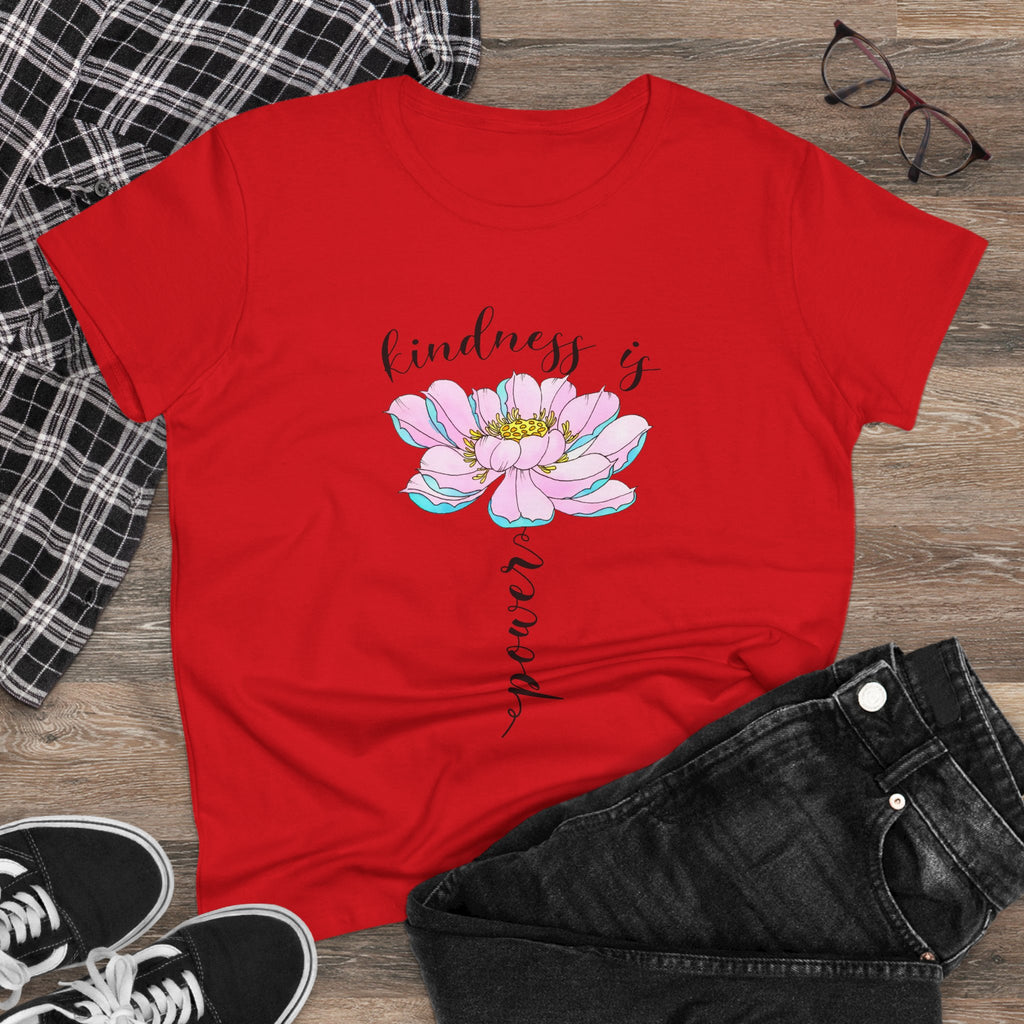 Kindness Is Power Floral  Women T-Shirt