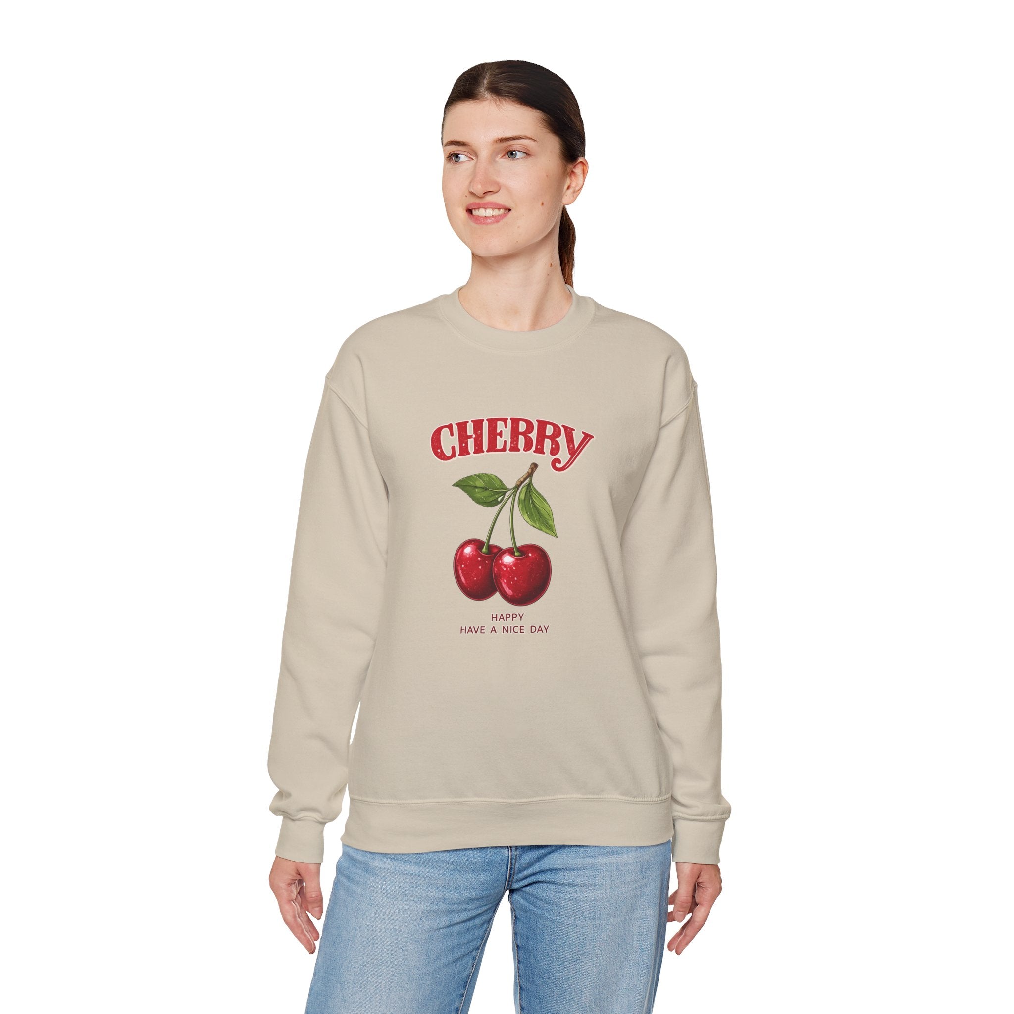 Cherry Graphic Women Sweatshirt.