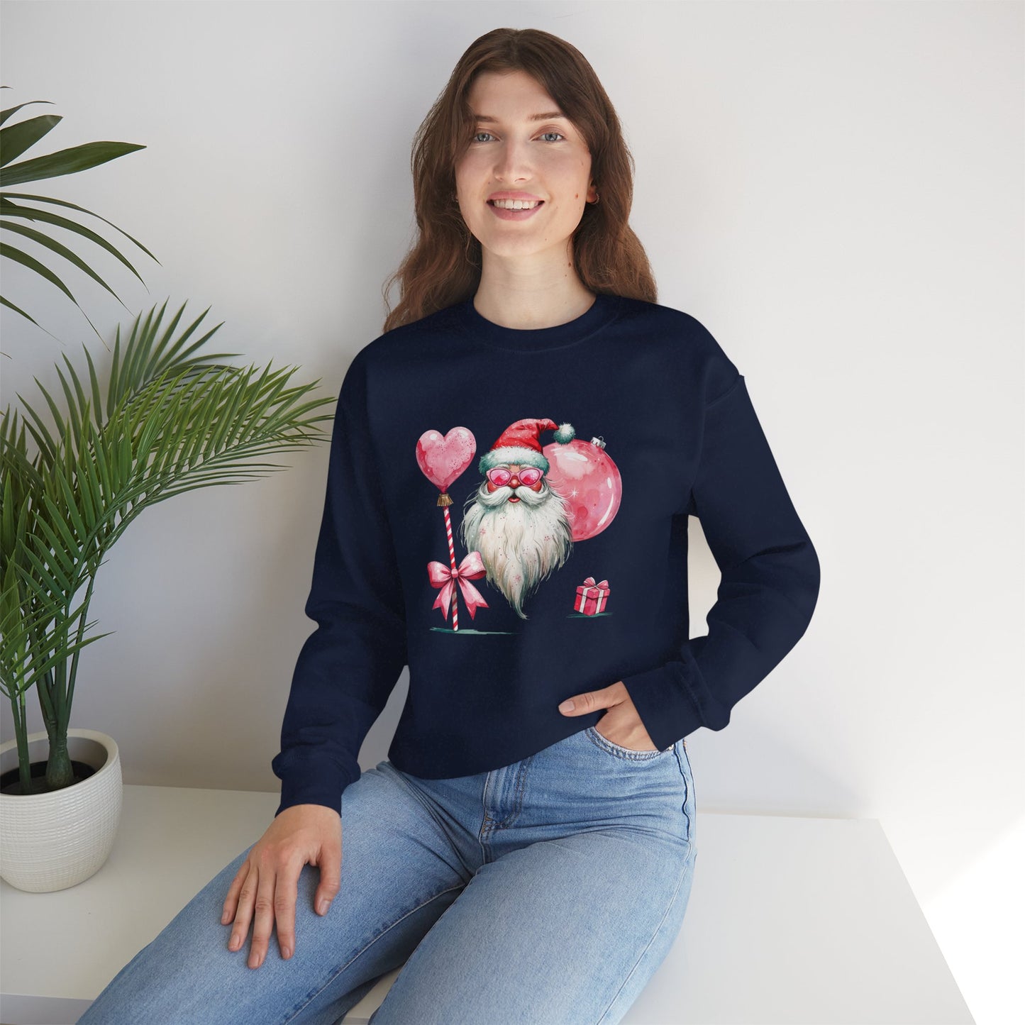 Valentine Santa Crewneck Sweatshirt