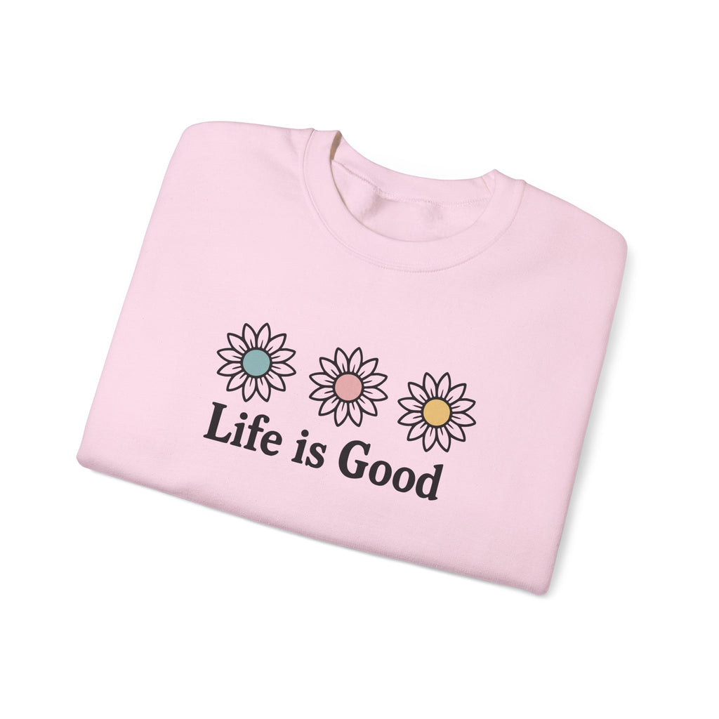 Life Is Good Daisy Crewneck Sweatshirt