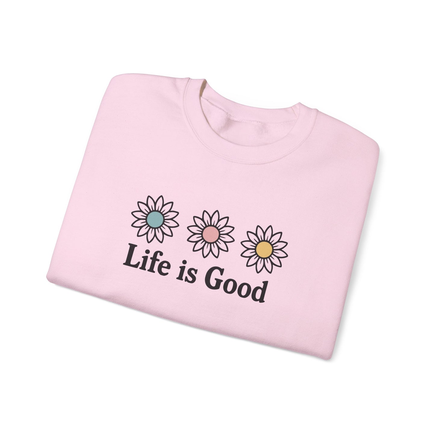Life Is Good Daisy Crewneck Sweatshirt