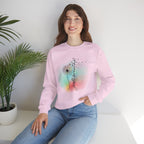 'Just Breathe' Dandelion Watercolor Comfort — Crewneck Sweatshirt