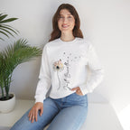 Crewneck Sweatshirt - Dandelion "Just Breathe" Floral Graphic
