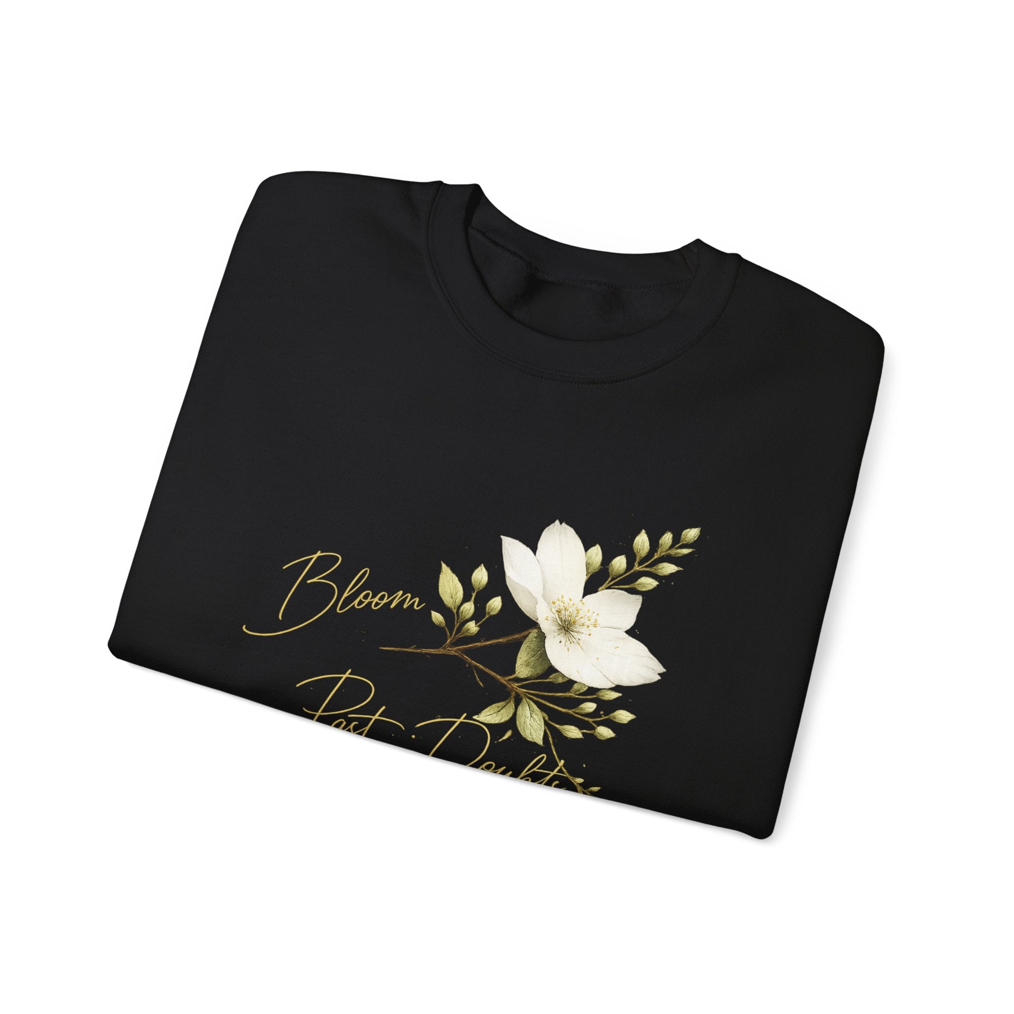 Floral 'Bloom Past Darkness' Crewneck Sweatshirt