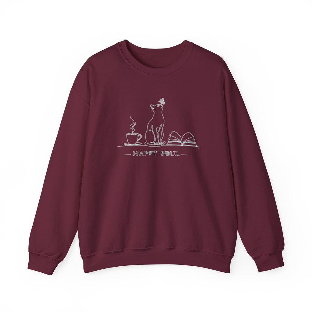 Happy Soul Crewneck Women Sweatshirt.