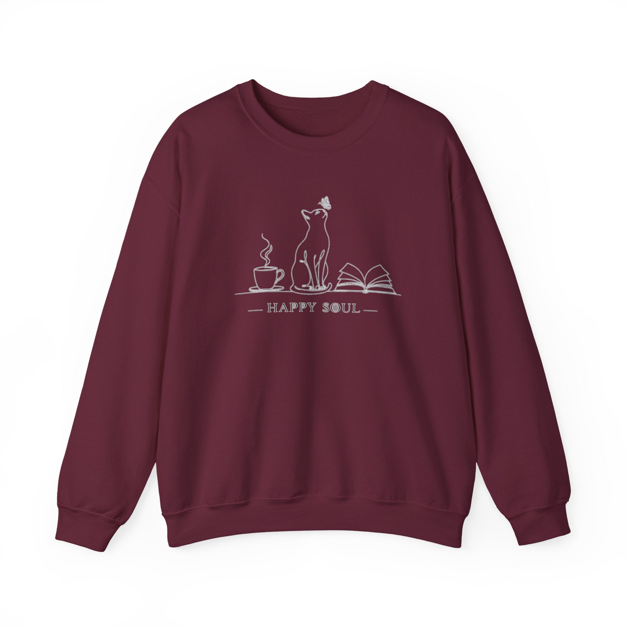 Happy Soul Crewneck Women Sweatshirt.