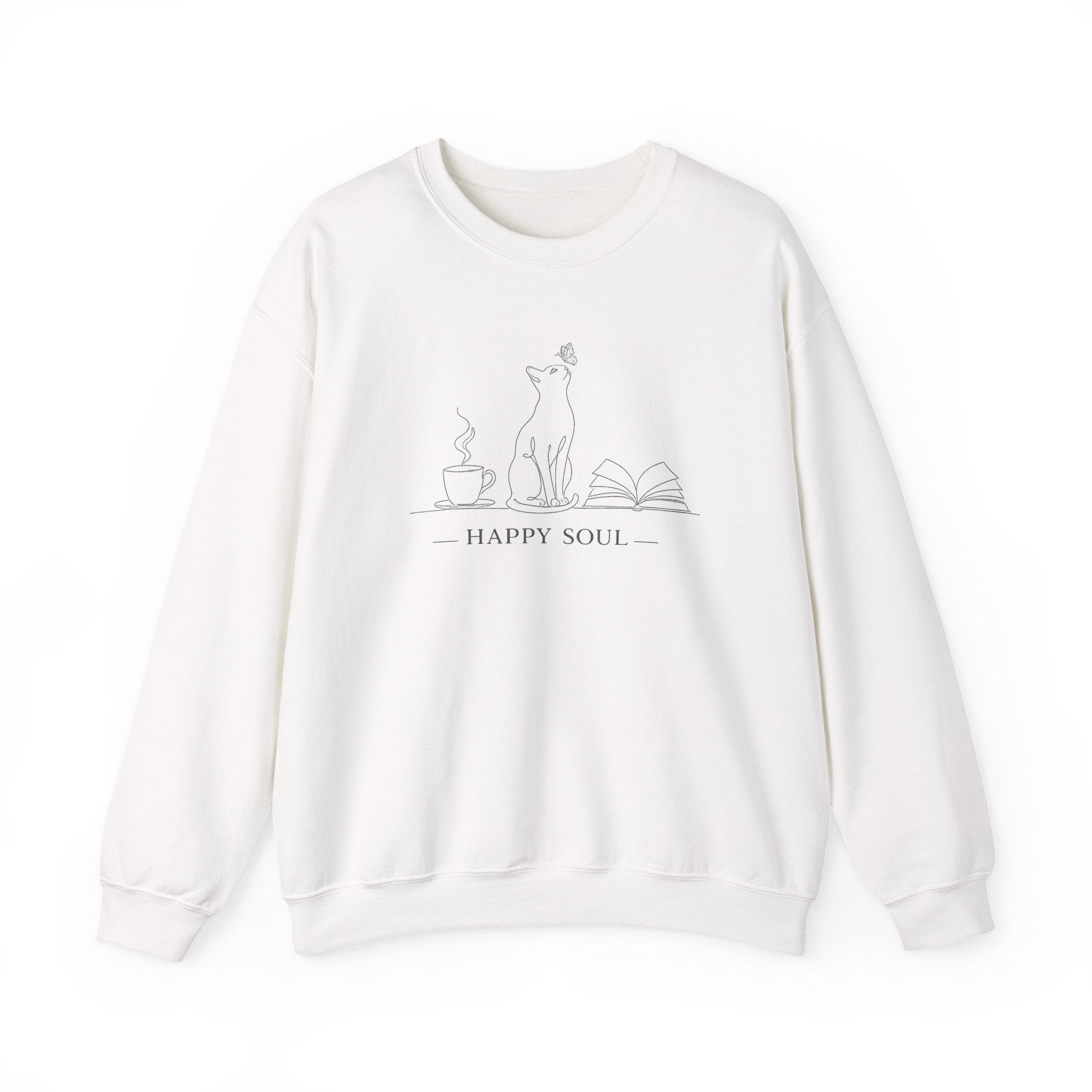 Happy Soul Crewneck Women Sweatshirt.