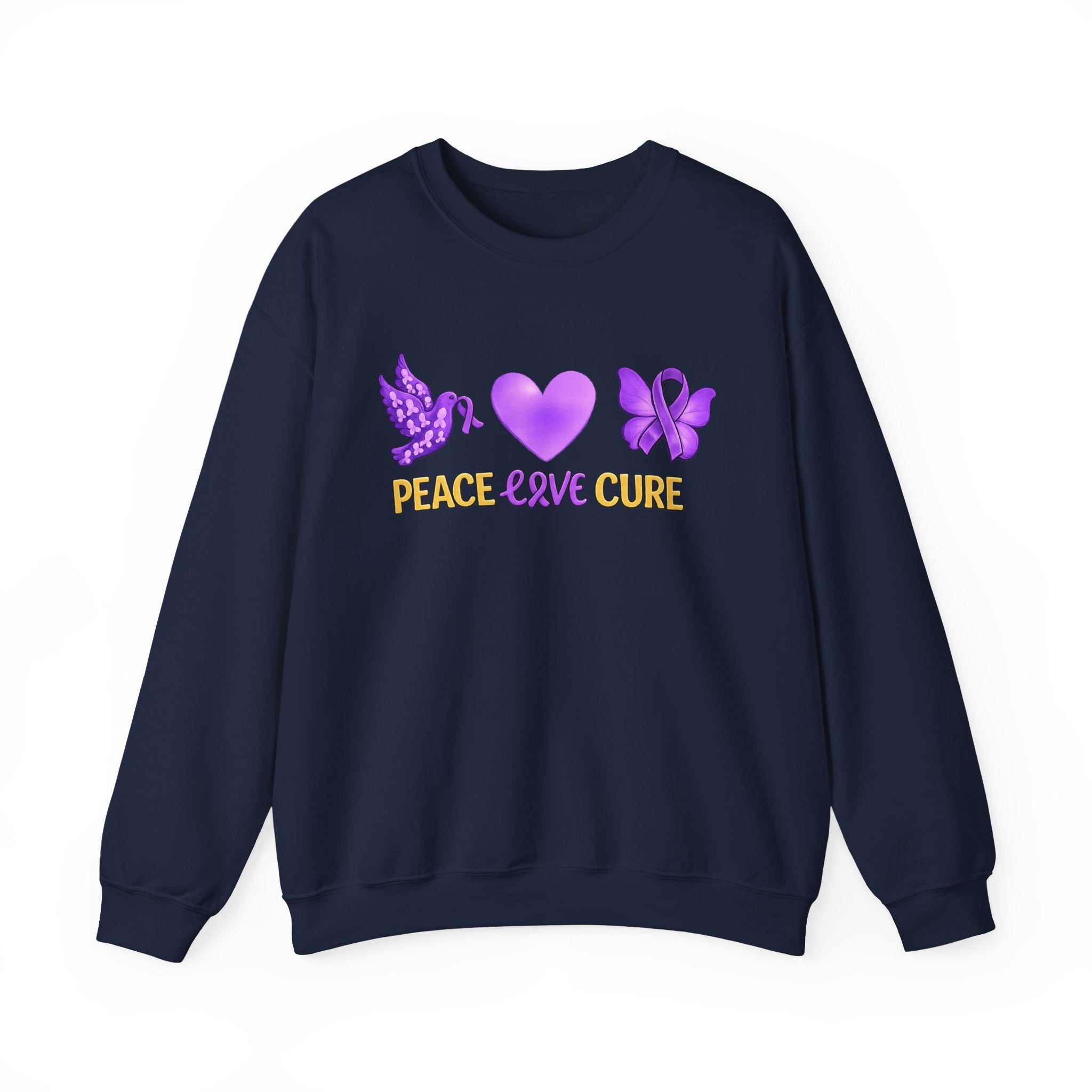 Peace Love Cure Crewneck Women Sweatshirt
