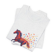 Equestrian Dream Unisex Tee, Horse Lover Gift, Art Tee, Animal Illustration Shirt, Nature Vibe Apparel
