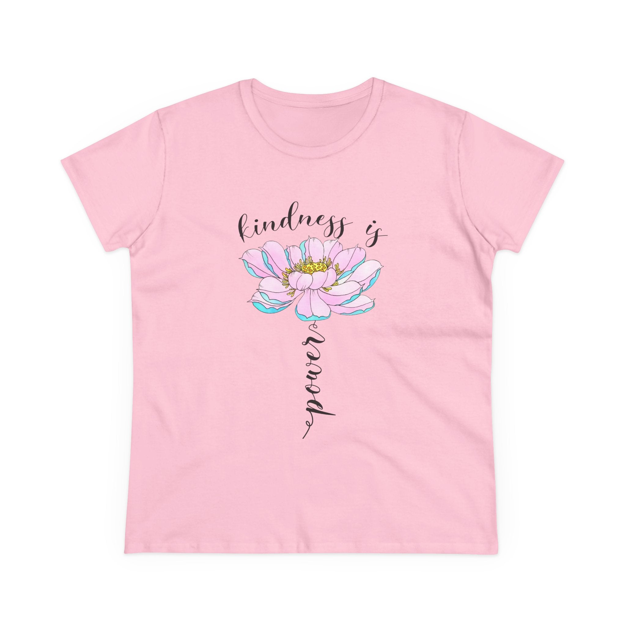 Kindness Is Power Floral  Women T-Shirt