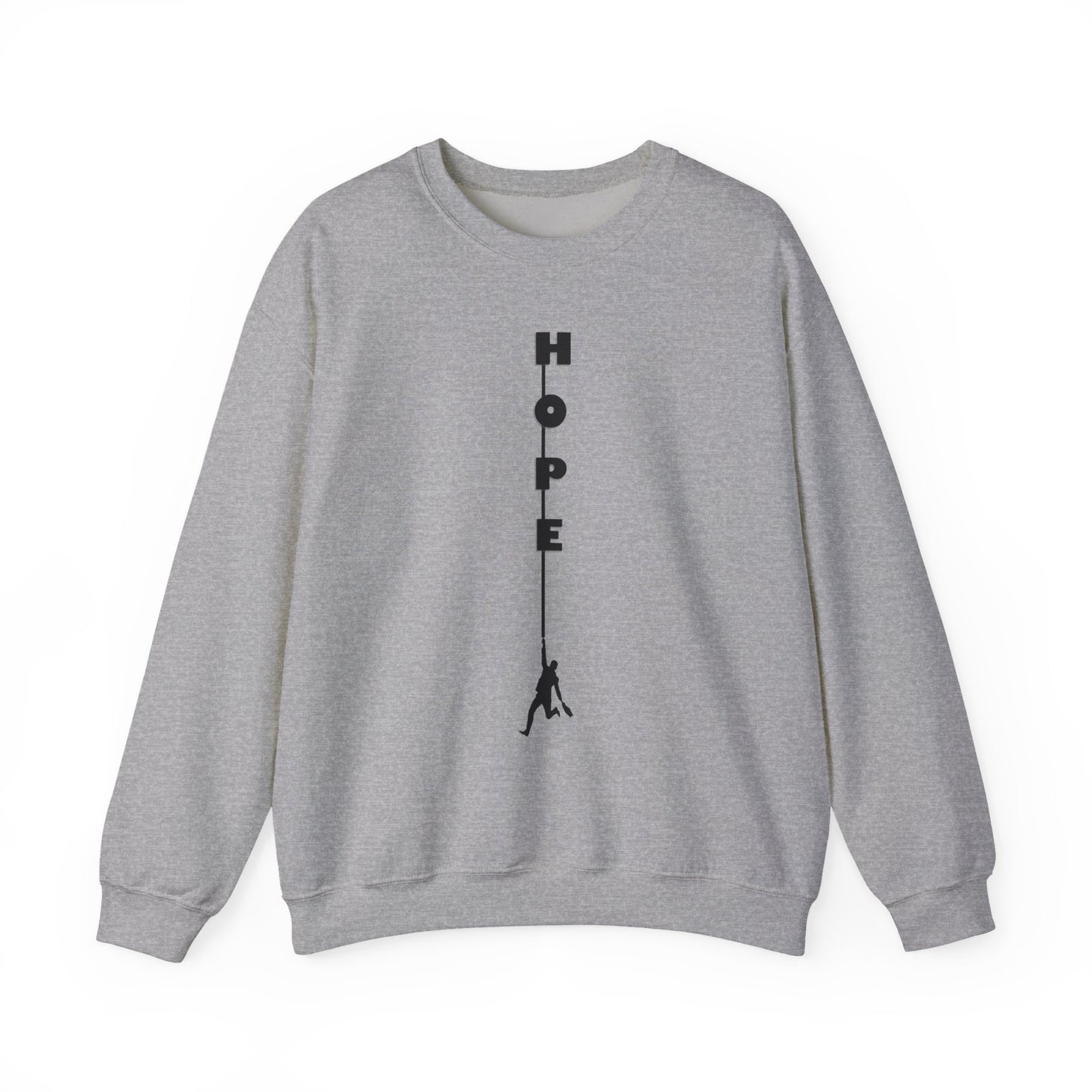 Hope Rope Climber Sweatshirt — Inspirational HOPE Crewneck
